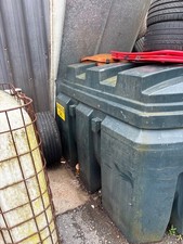 bunded waste oil tank in used